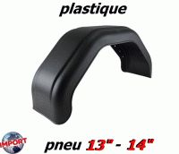 aile de remorque en plastique noir termoformé 8,5/8 pneu 13