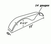 plan aile de remorque double essieux acier pneu 15" 9 1/2 pneu 15