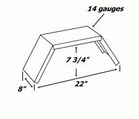 plan aile de remorque en acier jeep en angle 14g pneu 8