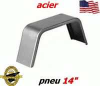 aile de remorque en acier simple caré moulé pour pneu 11" x 1.25 pneu 14