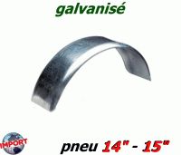 aile de remorque en acier ronde 9" x 29 1/2" x 13" x16