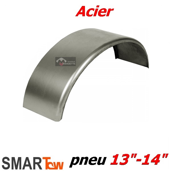 Aile de remorque 13 pouces en acier ronde 8 x28