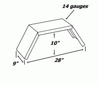 plan aile de remorque en acier jeep 9x28x10 pneu 13