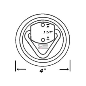 plan anneau d’arrimage de surface 4"