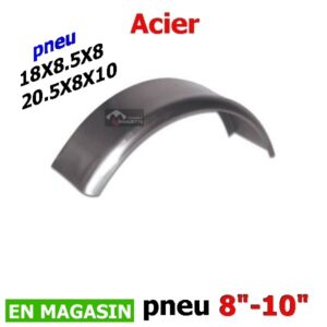 Aile de remorque en acier ronde 10.75 x 25 pneu 8"