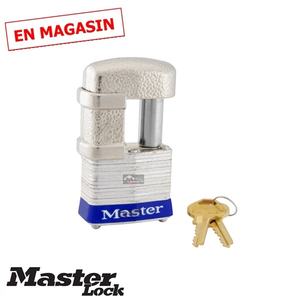 barrure de main de remorque master lock bleu