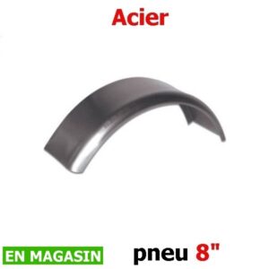 Aile de remorque en acier simple 1" x 5 1/4" pneu 8" pouces