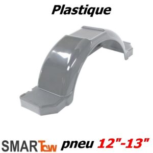 Aile de remorque en plastique gris 9x9.25