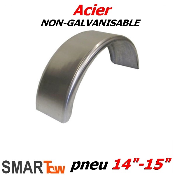 Aile de remorque ronde 9x29.50 x12.75 non galvanisable