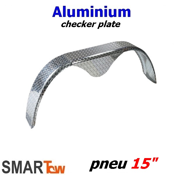 Aile de remorque double essieux checker plate 19.75x68po