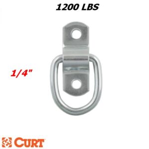 anneau d'arrimage curt 1/4 zinqué