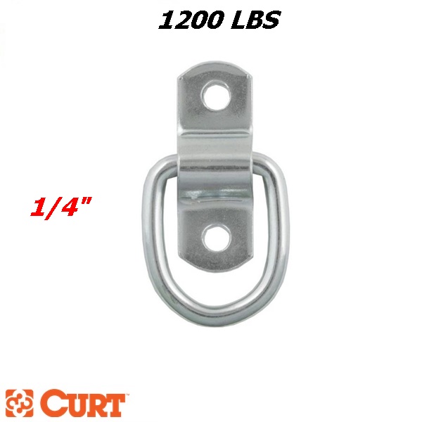 anneau d'arrimage curt 1/4 zinqué