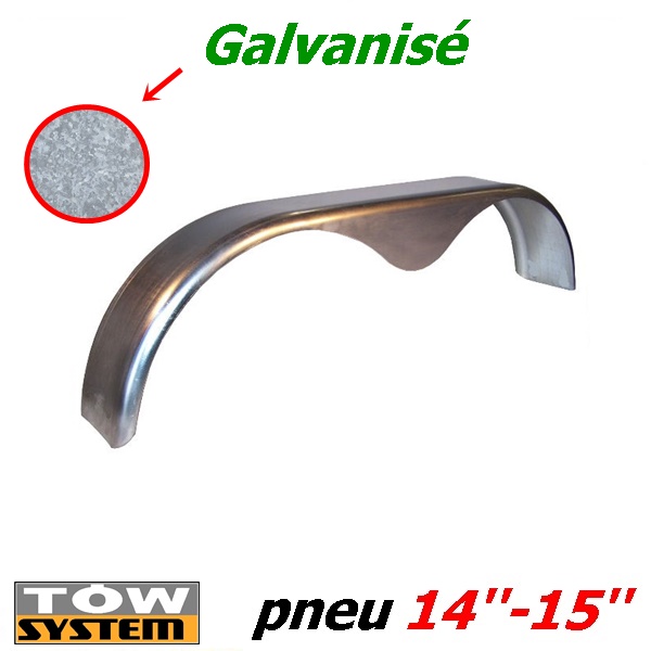 aile de remorque double essieux galvanisé 9x72x1