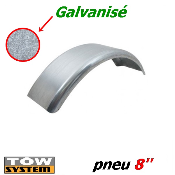 aile de remorque simple essieux galvanise 19.50 x 5.25