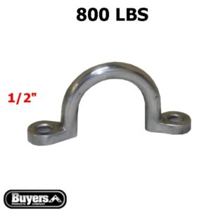 ancrage remorque en aluminium 1/2 2 trous