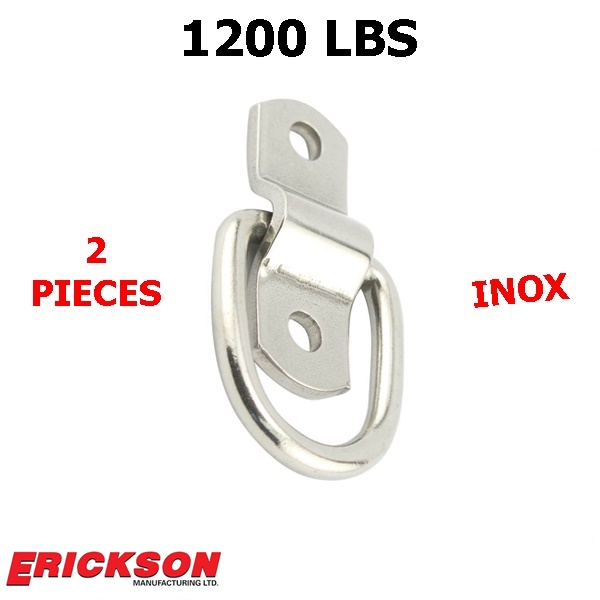 ancrage remorque en inox 1/4po