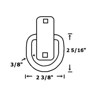 plan ancrage remorque acier zinque 2 5/16