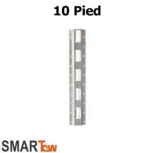 ancrage remorque vertical 10x 2.5 de large en acier zinq